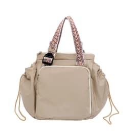 Nylon Shoulder Bag Solid Color Bag Body Fashionable Versatile Portable Mommy Bag Large Capacity Travel Tote Bag