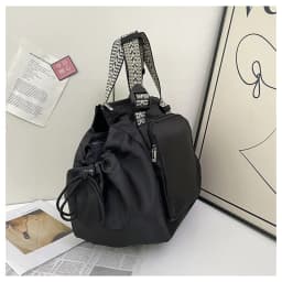 Nylon Shoulder Bag Solid Color Bag Body Fashionable Versatile Portable Mommy Bag Large Capacity Travel Tote Bag