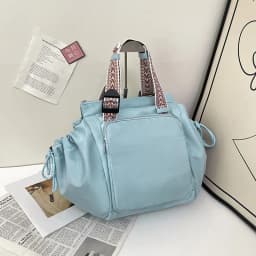 Nylon Shoulder Bag Solid Color Bag Body Fashionable Versatile Portable Mommy Bag Large Capacity Travel Tote Bag