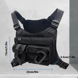 Outdoor Tactical Chest Bag for Men Utility EDC Travel Chest Pack for Running Hiking Chest Vest Holster