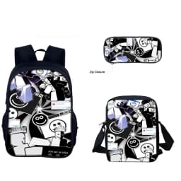 3pcs/set 3D Game Forsaken Gubby Primary and Secondary School Students Schoolbag Backpack shoulder Bag Pencil Bag School Bag