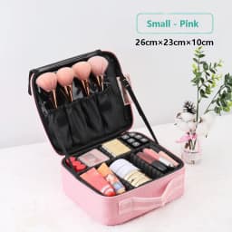Large Capacity Makeup Case - 3 Sizes Cosmetic Organizer Brush Bag Barber Train Case for Makeup Artists Hair Cutter Sets