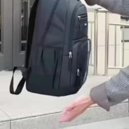 Fashion Minimalist Men’s Rucksack, Lightweight Nylon Backpack with Multiple Storage Slots for School & Weekend Trips