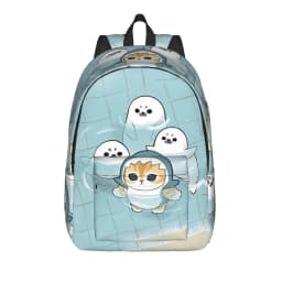 Mofusand Backpack Boy Polyester University Backpacks Pattern Fashion High School Bags Rucksack