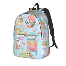 Mofusand Backpack Boy Polyester University Backpacks Pattern Fashion High School Bags Rucksack