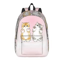 Mofusand Backpack Boy Polyester University Backpacks Pattern Fashion High School Bags Rucksack
