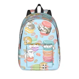 Mofusand Backpack Boy Polyester University Backpacks Pattern Fashion High School Bags Rucksack