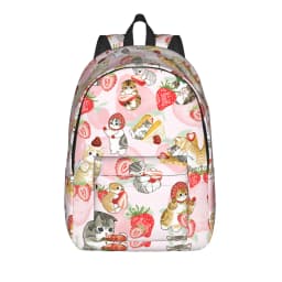 Mofusand Backpack Boy Polyester University Backpacks Pattern Fashion High School Bags Rucksack