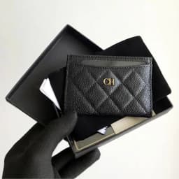 Top Quality Business Coin Purse Leather Card Holder Fashion Luxury Brand For Women Classical Genuine Sheepskin Credit Card Case