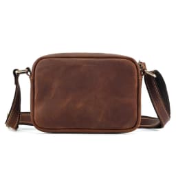 JOYIR Genuine Leather Mini Messenger Bag Travel Crossbody Bag for Women Men Cell Phone Purse Trave Satchel Shoulder Bags