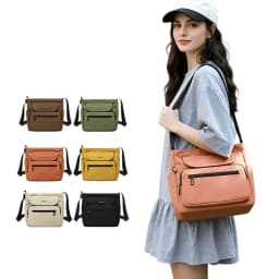 Women's Lightweight Nylon Handbag Crossbody Bag Large Capacity Multi-Compartment Casual Daily Tote Travel Tote Shoulder Purse