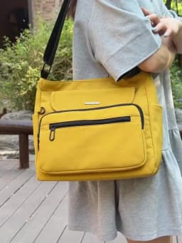 Women's Lightweight Nylon Handbag Crossbody Bag Large Capacity Multi-Compartment Casual Daily Tote Travel Tote Shoulder Purse
