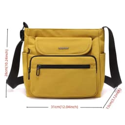 Women's Lightweight Nylon Handbag Crossbody Bag Large Capacity Multi-Compartment Casual Daily Tote Travel Tote Shoulder Purse