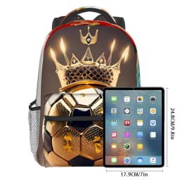 Large Capacity Football Full Width Printing Backpacks for Boy and Girls Best Gifts 2D Flat Cartoon School Bag for Children