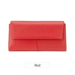 Stylish Women's Wallet Soft PU Leather Long Magnetic Clasp Wallet RFID Multi-Functional Clutch Double Zipper Tri-Fold Coin Purse