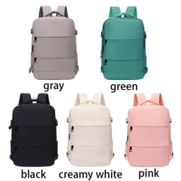 Everyday Versatile Water-resistant Laptop Backpack Trendy Unisex Design, Side Pockets for Water Bottle and Small Accessories