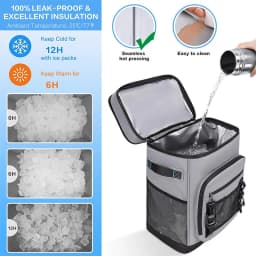 30L Insulated Cooler Backpack Waterproof Thermal Backpack Large Capacity Outdoor Camping Fishing Picnic Lunch Backpack Keep Food