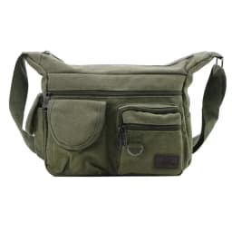 Men's Canvas Shoulder Bag Casual Tote Travel Crossbody Bag Luxury Messenger Bag High Quality Fashion Handbag Chest Bag