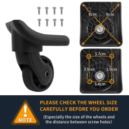 GUGULUZA Luggage Wheel Replacement Travel Suitcase Wheels Universal Durable Suitcase Wheels Swivel Casters for Travel Suitcase