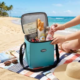 1.85 Gallon Upgraded Thickened Insulated Cooler Bag Portable Picnic Ice Bag Large Capacity Lunch Handbag for Work Shoulder Cross