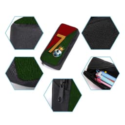 Football Print Three Piece Backpacks Set for Boy and Girls Best Gifts 2D Flat Cartoon School Bag for Children