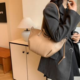 Women Leather Large Capacity Tote Bag Luxury Waterproof Handbag Commuting Shopping Travel Shoulder Backpack Fashion Bag