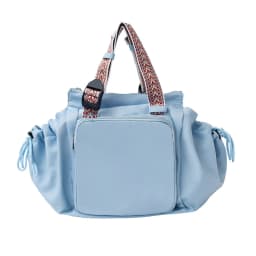 Waterproof Wear-resistant Tote Backpack, Cinch Side Pockets Partition Storage Outdoor Bag