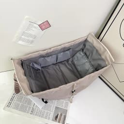 Waterproof Wear-resistant Tote Backpack, Cinch Side Pockets Partition Storage Outdoor Bag