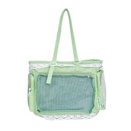 College Style Girl Crossbody Bags Transparent Pocket Solid Color Itabag Large Capacity Shoulder Lace Cotton Dolls Daily Outfit