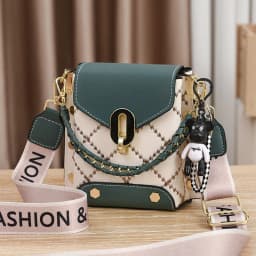 Korean Version of Simple and Fashionable Small Square Bag Fashionable Versatile Shoulder Messenger Bag Trendy mini Mobile Phone