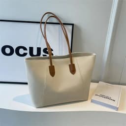 Hot Selling Light Luxury Sewing Thread PU Zipper Women's Handbag High Quality Fashionable Commuting Women's Shoulder Bag