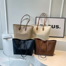 Hot Selling Light Luxury Sewing Thread PU Zipper Women's Handbag High Quality Fashionable Commuting Women's Shoulder Bag