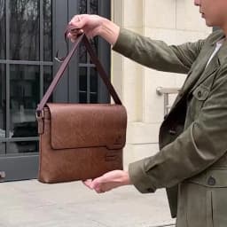 Luxury Brand Men Shoulder Bag For IPAD Leather Business Handbag Men Messenger Bag Large Side Sling Bag Fashion Man Crossbody Bag