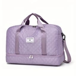Casual Nylon Travel Luggage Bag, Large Capacity Sports and Fitness Storage, Multi Pocket Portable Weekender Overnight Bag