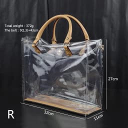 Handmade TPU Bag Accessories Fashion Leather Shoulder Strap Large Capacity Handbag Making Kit for DIY Clear Tote Bag