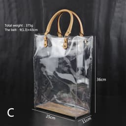 Handmade TPU Bag Accessories Fashion Leather Shoulder Strap Large Capacity Handbag Making Kit for DIY Clear Tote Bag