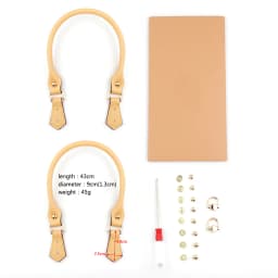 Handmade TPU Bag Accessories Fashion Leather Shoulder Strap Large Capacity Handbag Making Kit for DIY Clear Tote Bag
