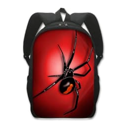 16 Inches Pet Frog Chameleon Snak Spider Animal Print Backpack Women School Bags for Travel Children Kids Book Bag Gift