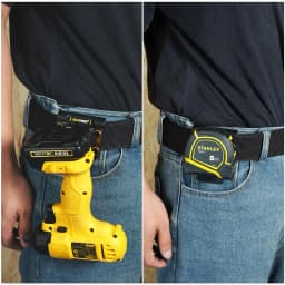 MELO Drill Holder Belt Clip,Heavy Duty Tape Measure Belt Holder for Cordless Drill,Hammer ,Tape Measure,Tools with Hanger Clips