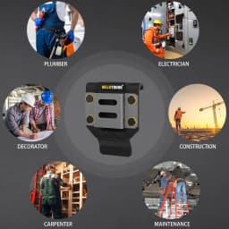MELO Drill Holder Belt Clip,Heavy Duty Tape Measure Belt Holder for Cordless Drill,Hammer ,Tape Measure,Tools with Hanger Clips