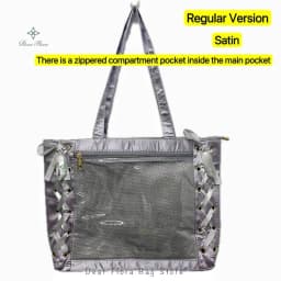 Japanese Sweet Women Ribbon Ita Bag Fashion Large Capacity Tote Bag Aesthetic Shoulder Bag Cute Lolita Girl Transparent Handbags