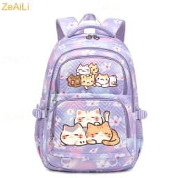 Cute Cat Dog Themed Casual Waterproof Women Backpack Female Travel Bag Backpacks Schoolbag for Teenage Girls Bookbag Mochila
