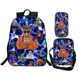 Game Gorilla Tag Print Backpack with Shoulder Bag Pencil Case Boys Funny Cartoon Schoolbag Waterproof Children Boolbag 3Pcs Set