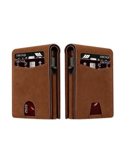 Rfid High Quality Business Credit Card Holder Men Wallets Carbon Fiber Pocket Wallet Bank Cardholder Mini Bag Walet Gift for Men