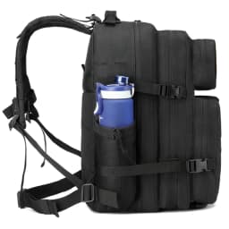 45L Men's Outdoor Backpack Molle Hiking with Bottle Stand Outdoor Hiking Bag Fitness Backpack