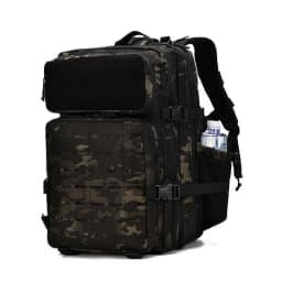 45L Men's Outdoor Backpack Molle Hiking with Bottle Stand Outdoor Hiking Bag Fitness Backpack