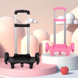 Aluminum Alloy Durablel 2 Wheel Luggage Travel Pullling Rod Carrier Trolley Rack Student Backpack Pet Bag