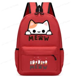 Cute Cat Kawaii Back To School Bookbag Backpack for Girl Boy Children Rucksack Fashion Casual School Bags Kids Birthday Gift