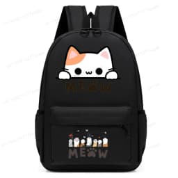 Cute Cat Kawaii Back To School Bookbag Backpack for Girl Boy Children Rucksack Fashion Casual School Bags Kids Birthday Gift