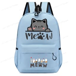 Cute Cat Kawaii Back To School Bookbag Backpack for Girl Boy Children Rucksack Fashion Casual School Bags Kids Birthday Gift